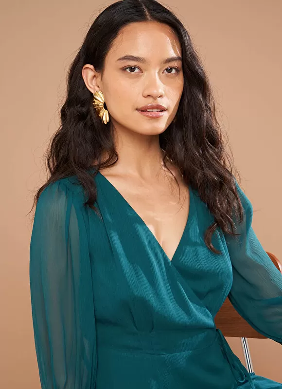 Hot Sud Express Robe Cache-Coeur A Manches Longues Bouteille Rokima
