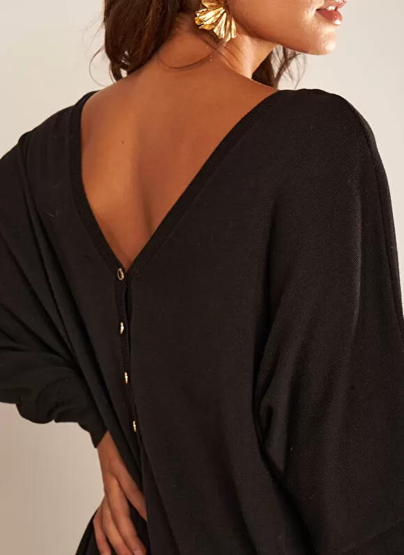 Sale Sud Express Robe Courte Col V Noir Ronamo