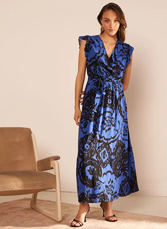 Online Sud Express Robe Longue Imprimee Neon Ronyxa