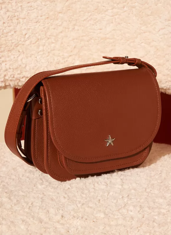 Fashion Sud Express Sac Besace En Cuir Camel Suny