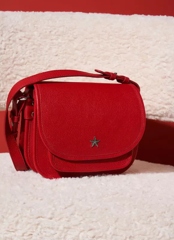 Fashion Sud Express Sac Besace En Cuir Rouge Suny