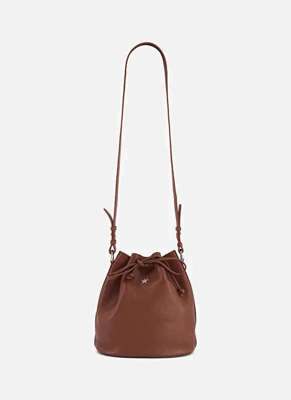 Online Sud Express Sac En Cuir Camel Soubaya