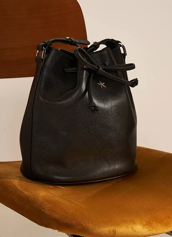 Sale Sud Express Sac En Cuir Noir Soubaya