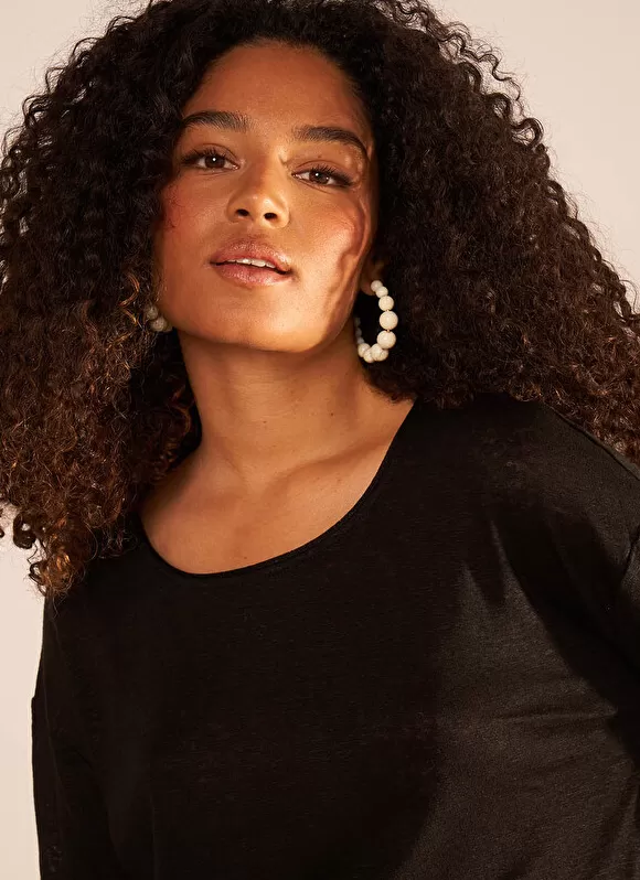 Flash Sale Sud Express Tee-Shirt Basique Noir Tonia