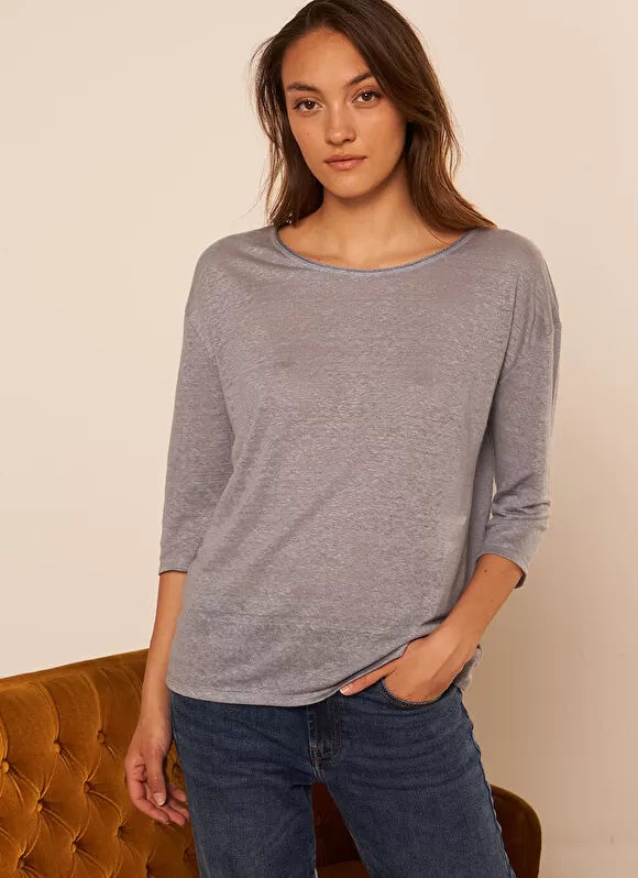 Clearance Sud Express Tee-Shirt Basique Orage Tonia