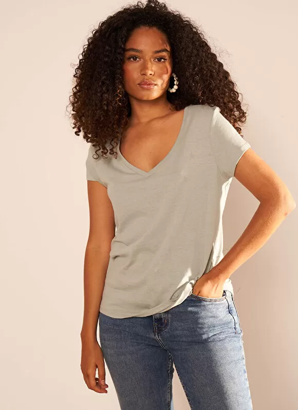 Clearance Sud Express T-Shirt A Col Rond Amande Thelma