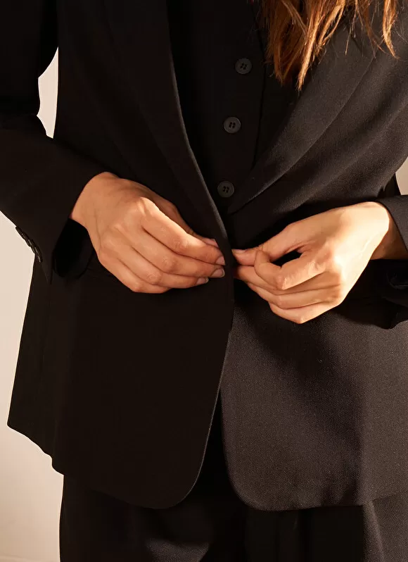 Shop Sud Express Veste Tailleur Noir Vedena